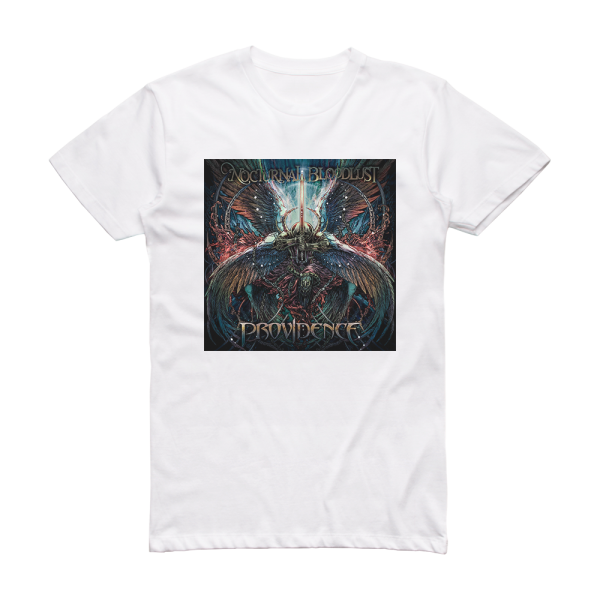 NOCTURNAL BLOODLUST Providence Album Cover T-Shirt White