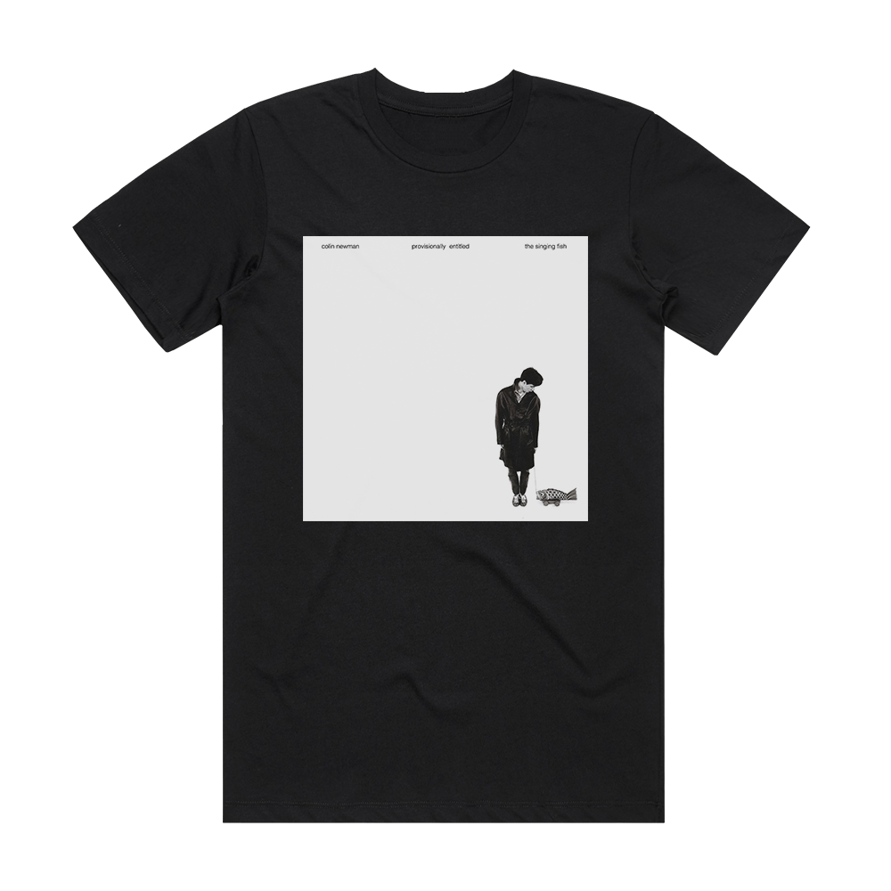 Colin Newman Provisionally Entitled The Singing Fish Album Cover T-Shirt Black