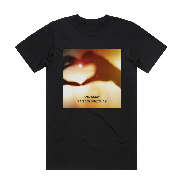 Emilie Nicolas Pstereo Album Cover T-Shirt Black