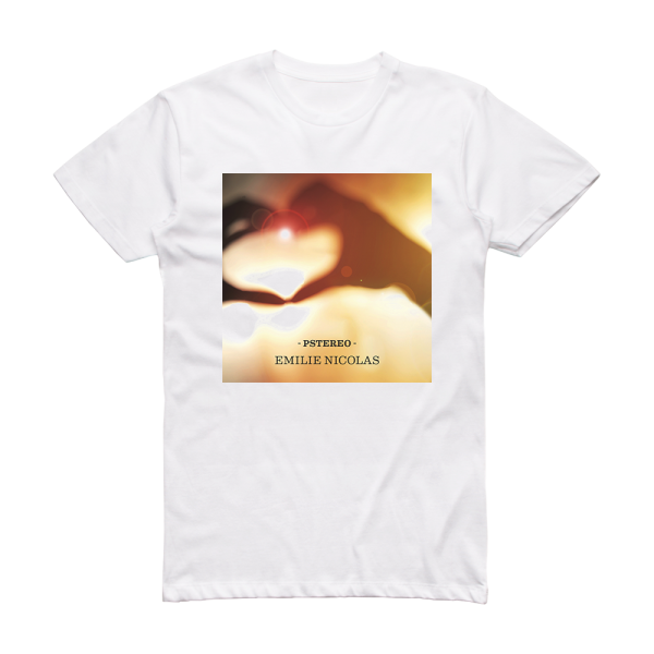 Emilie Nicolas Pstereo Album Cover T-Shirt White