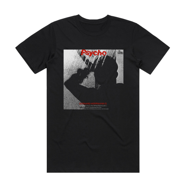 Bernard Herrmann Psycho Album Cover T-Shirt Black