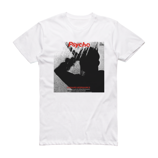 Bernard Herrmann Psycho Album Cover T-Shirt White