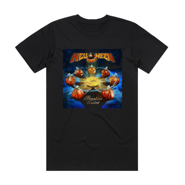 Helloween Pumpkins United Album Cover T-Shirt Black