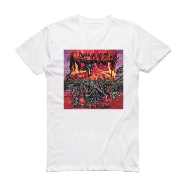 Autopsy Puncturing The Grotesque Album Cover T-Shirt White