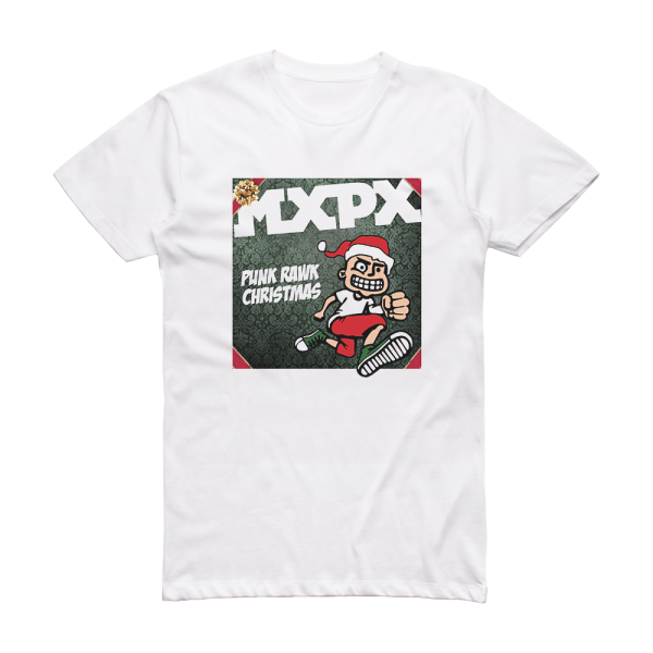 MxPx Punk Rawk Christmas Album Cover TShirt White ALBUM COVER TSHIRTS