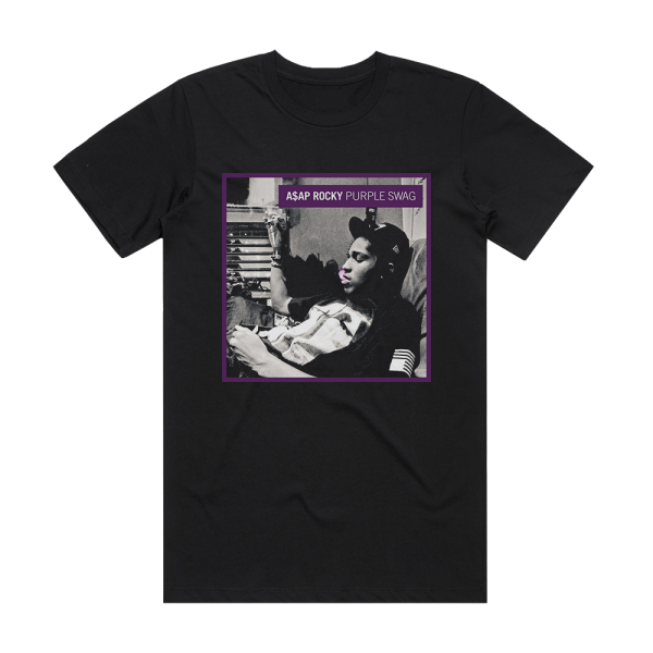 ASAP Rocky Purple Swag Album Cover T-Shirt Black