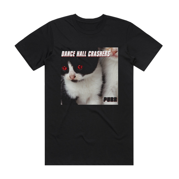 Dance Hall Crashers Purr Album Cover T-Shirt Black