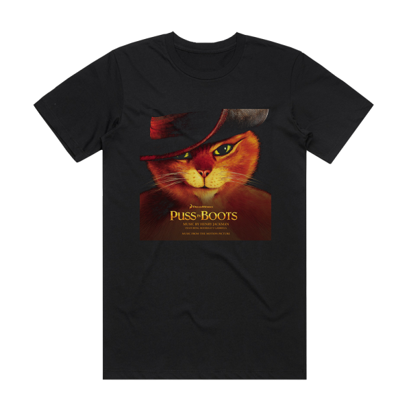 Henry Jackman Puss In Boots Album Cover T-Shirt Black