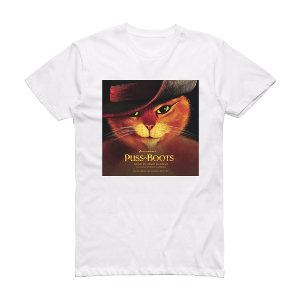 Henry Jackman Puss In Boots Album Cover T-Shirt White