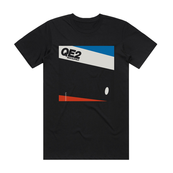 Mike Oldfield Qe2 2 Album Cover T-Shirt Black