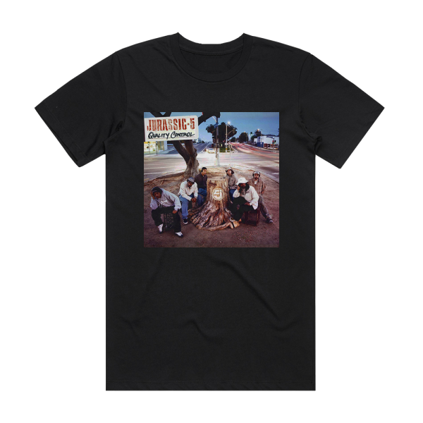 Jurassic 5 Quality Control 1 Album Cover T-Shirt Black