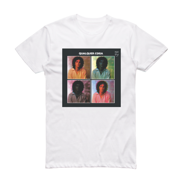 Caetano Veloso Qualquer Coisa Album Cover T-Shirt White