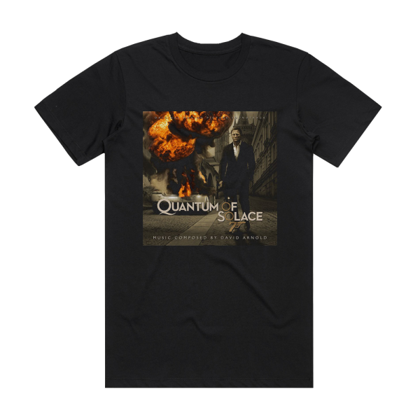 David Arnold Quantum Of Solace Album Cover T-Shirt Black