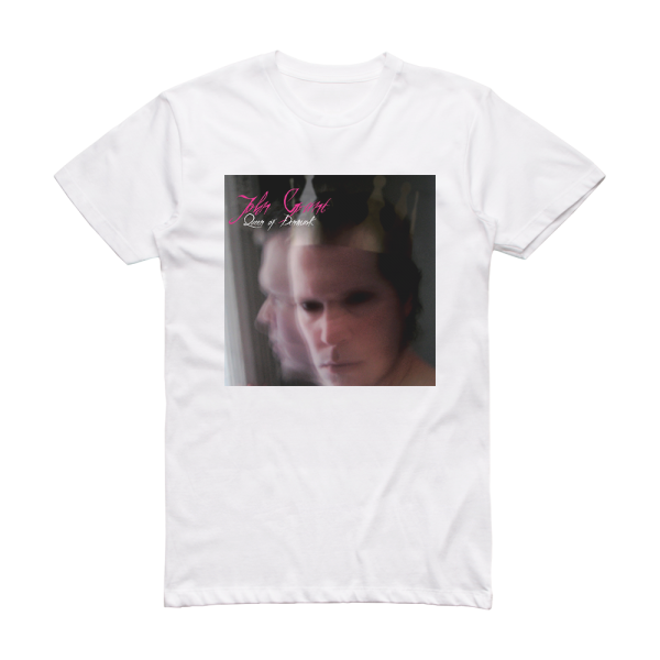 John Grant Queen Of Denmark Album Cover T-Shirt White