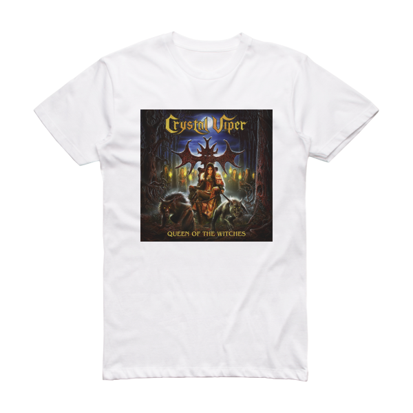 Crystal Viper Queen Of The Witches Album Cover T-Shirt White