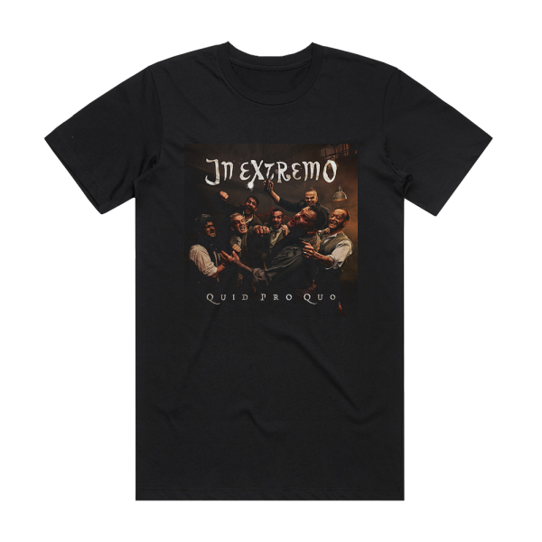 In Extremo Quid Pro Quo Album Cover T-Shirt Black