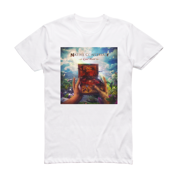 Native Construct Quiet World Album Cover T-Shirt White