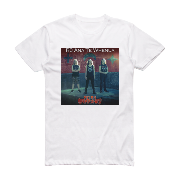 Alien Weaponry R Ana Te Whenua Album Cover T-Shirt White