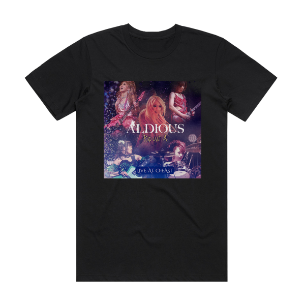 Aldious Radiant A Live At O East Album Cover T-Shirt Black