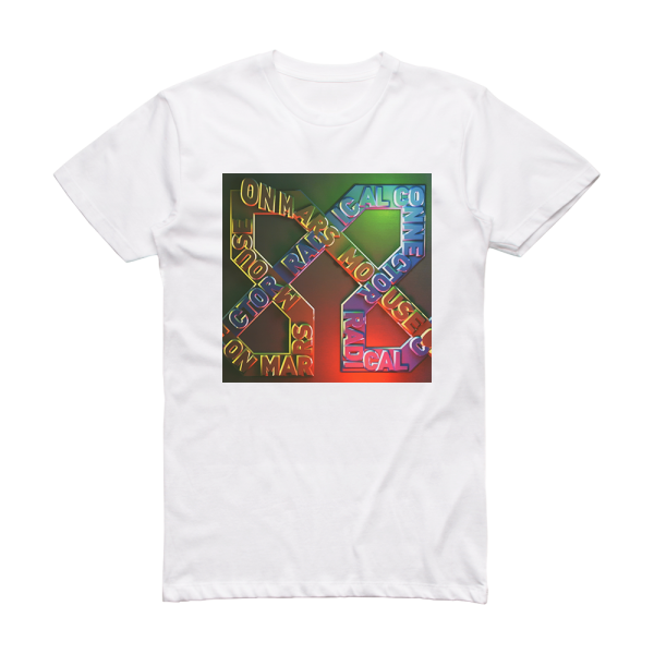 Mouse on Mars Radical Connector Album Cover T-Shirt White