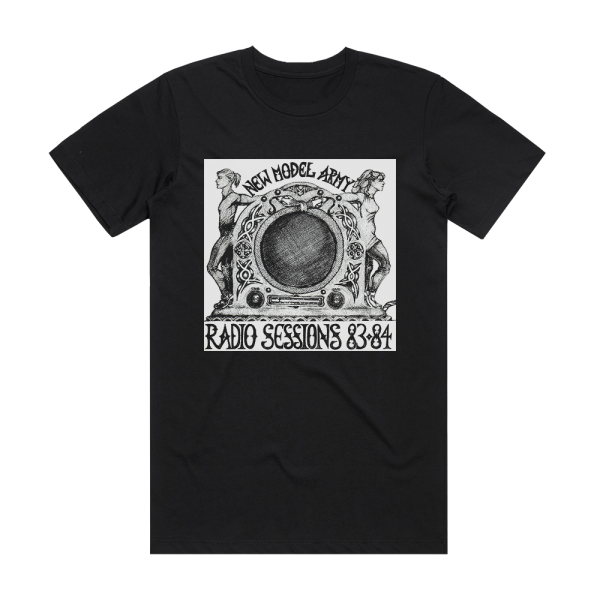 New Model Army Radio Sessions 83 84 Album Cover T-Shirt Black