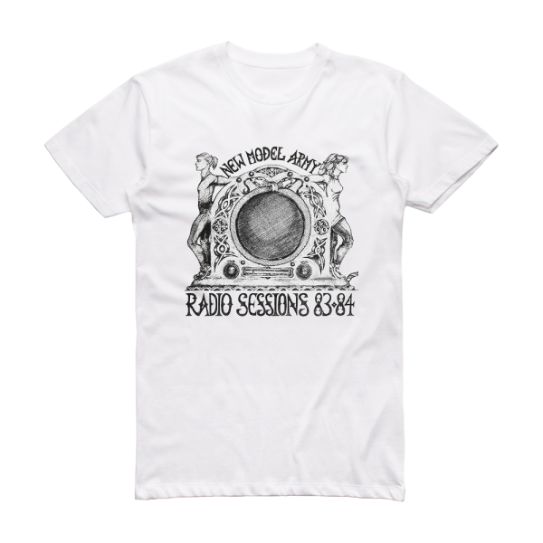 New Model Army Radio Sessions 83 84 Album Cover T-Shirt White