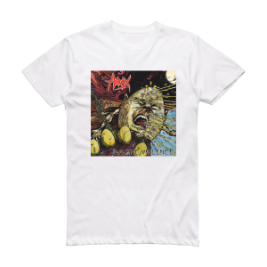 Hirax Raging Violence Album Cover T-Shirt White