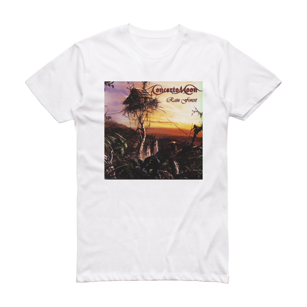 Concerto Moon Rain Forest Album Cover T-Shirt White