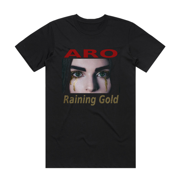 ARO Raining Gold Album Cover T-Shirt Black