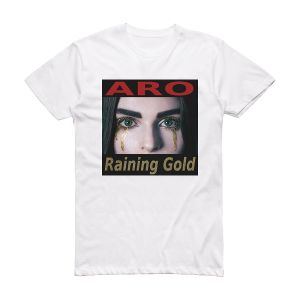 ARO Raining Gold Album Cover T-Shirt White