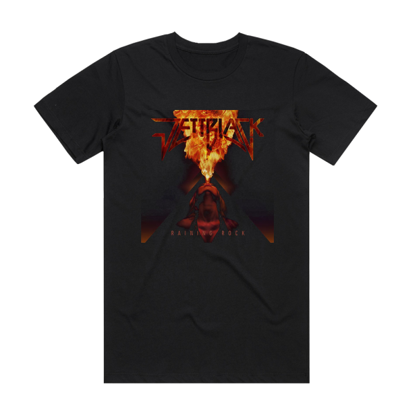 Jettblack Raining Rock Album Cover T-Shirt Black