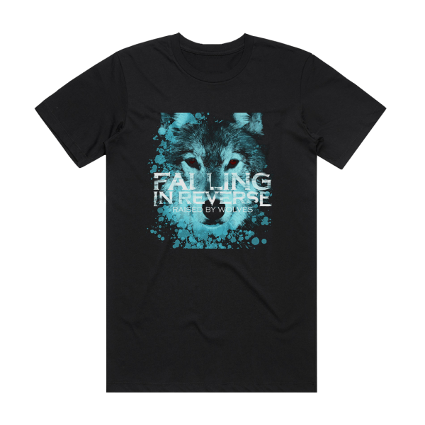 Falling In Reverse Raised By Wolves Album Cover T-Shirt Black
