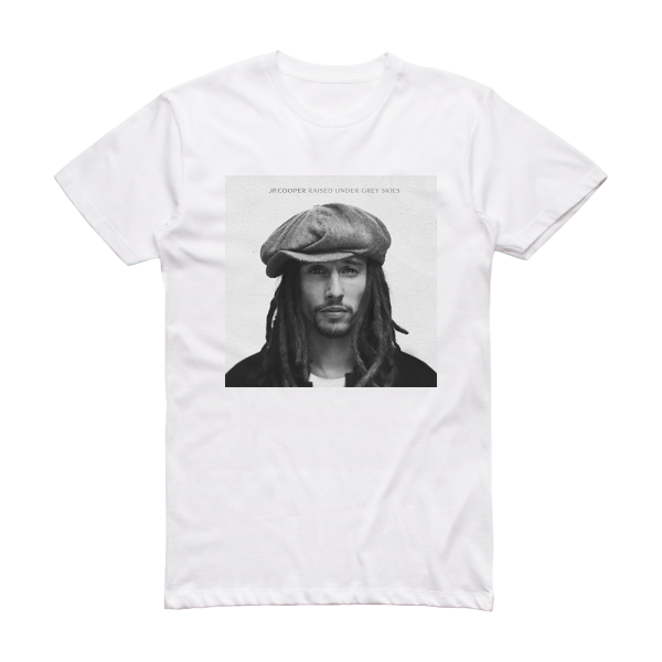 JP Cooper Raised Under Grey Skies Album Cover T-Shirt White