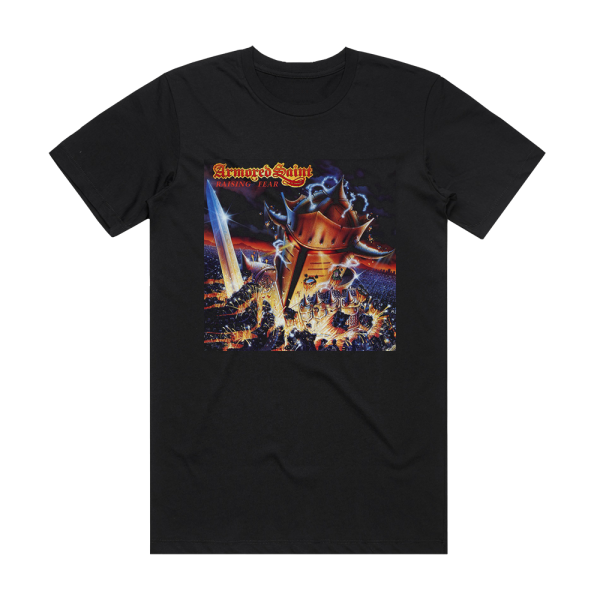 Armored Saint Raising Fear Album Cover T-Shirt Black