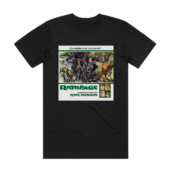 Elmer Bernstein Rampage Album Cover T-Shirt Black