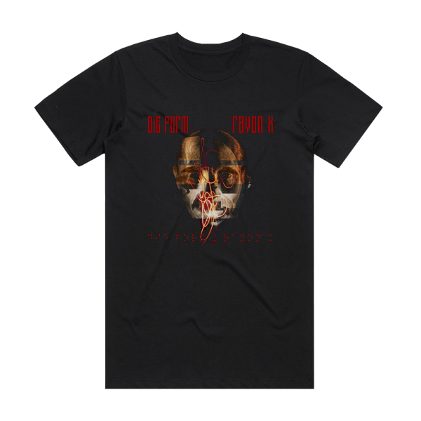 Die Form Rayon X Album Cover T-Shirt Black