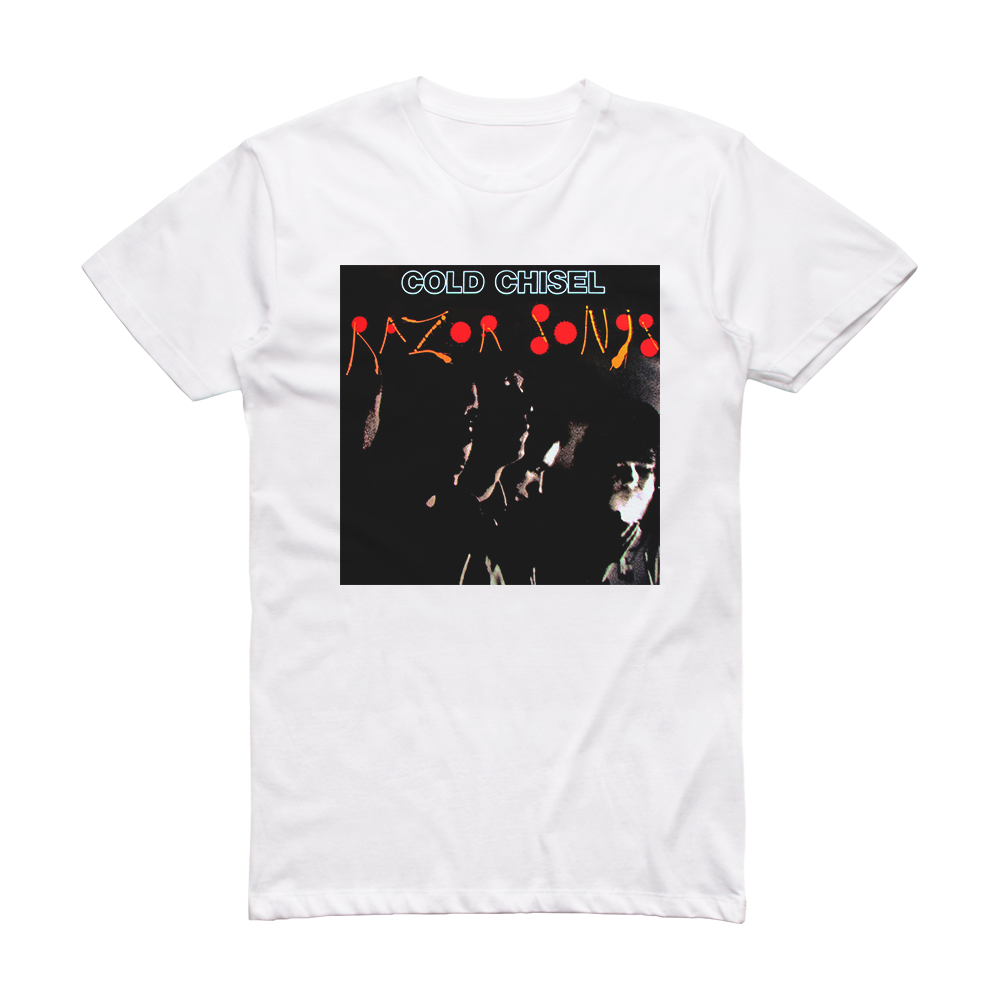Cold Chisel Razor Songs Album Cover TShirt White ALBUM COVER TSHIRTS