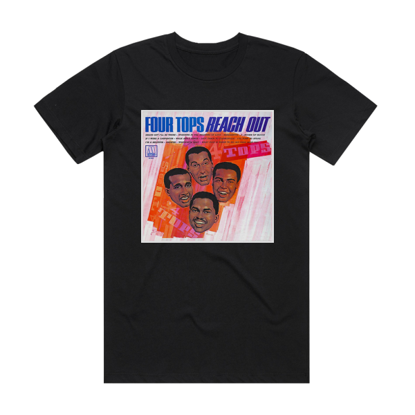 Four Tops Reach Out Album Cover T-Shirt Black