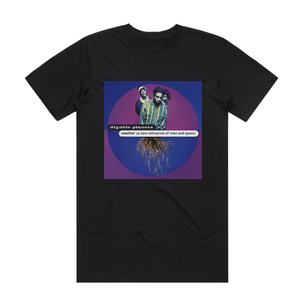 Digable Planets Reachin A New Refutation Of Time And Space Album Cover T-Shirt Black