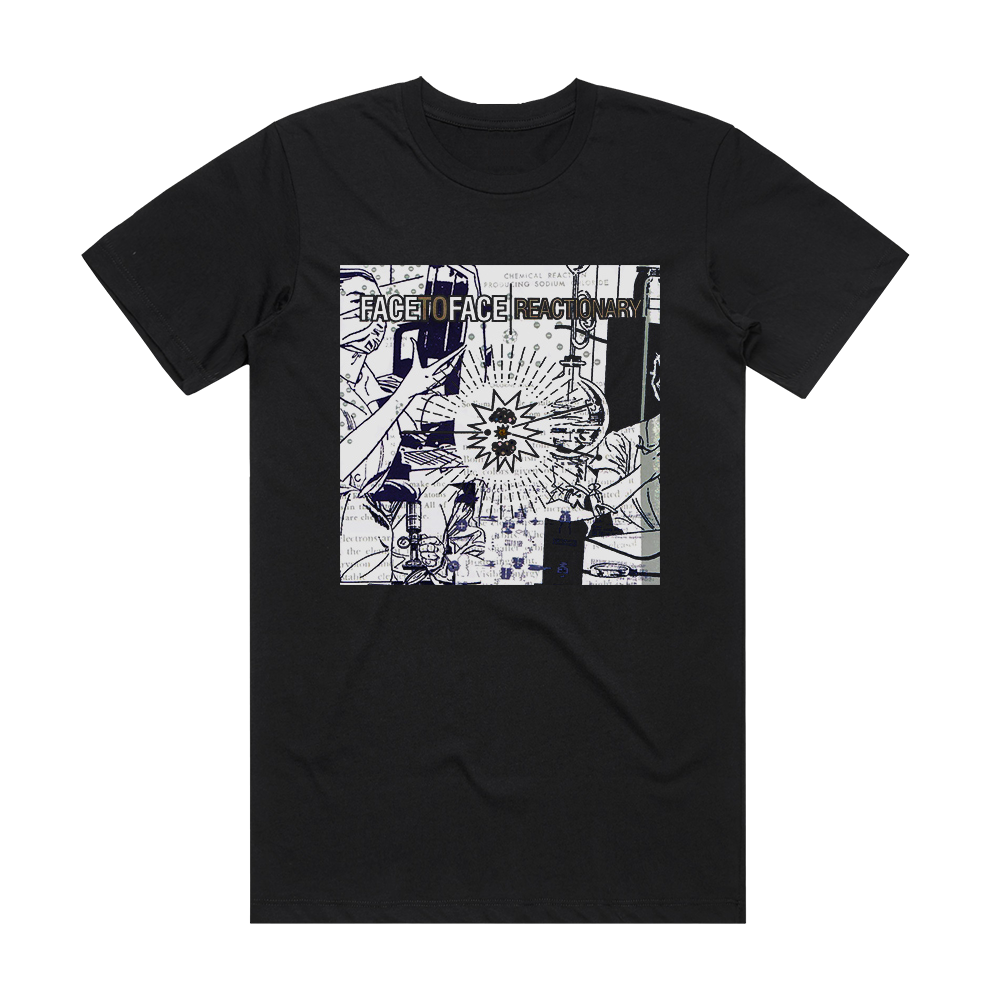 face to face Reactionary Album Cover T-Shirt Black – ALBUM COVER T-SHIRTS