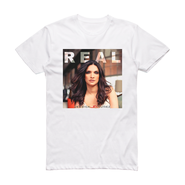 Jessica Nunez Real Album Cover T-Shirt White