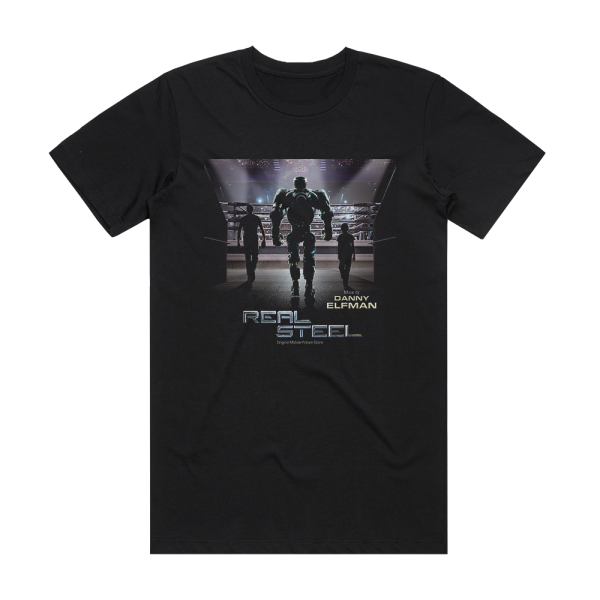 Danny Elfman Real Steel Album Cover T-Shirt Black