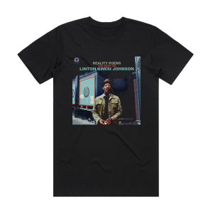 Linton Kwesi Johnson Reality Poems The Best Of Album Cover T-Shirt Black