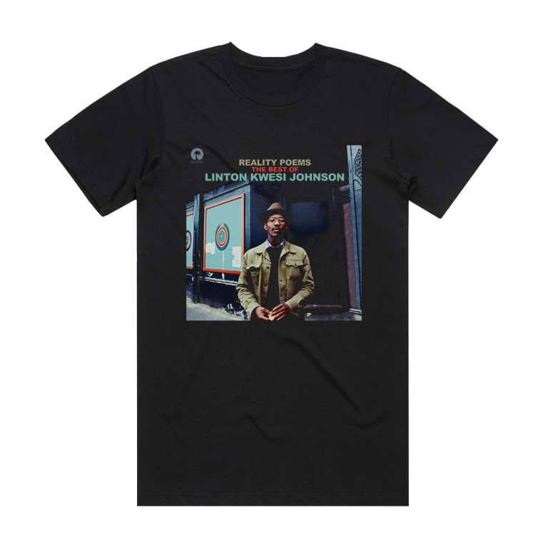 Linton Kwesi Johnson Reality Poems The Best Of Album Cover T Shirt Black ALBUM COVER T SHIRTS