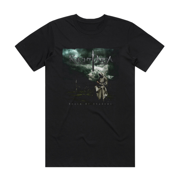 Knight Area Realm Of Shadows Album Cover T-Shirt Black