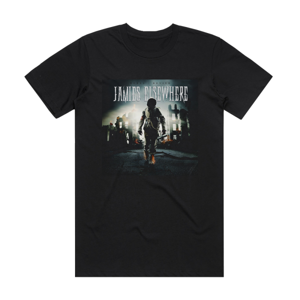 Jamies Elsewhere Rebel Revive Album Cover T-Shirt Black