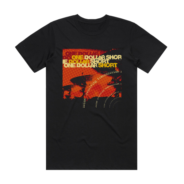 One Dollar Short Receiving Transmission Album Cover T-Shirt Black