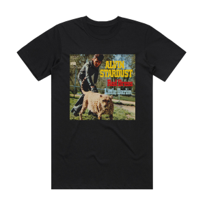 Alvin Stardust Red Dress Album Cover T-Shirt Black