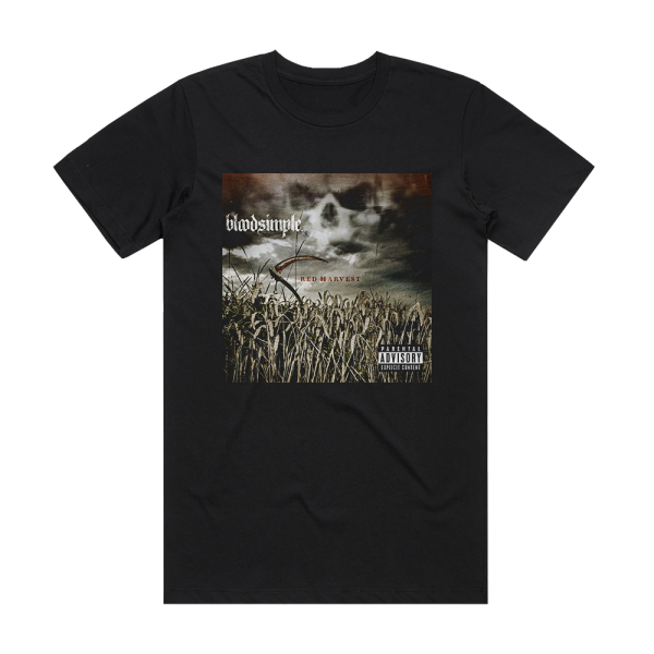 bloodsimple Red Harvest Album Cover T-Shirt Black