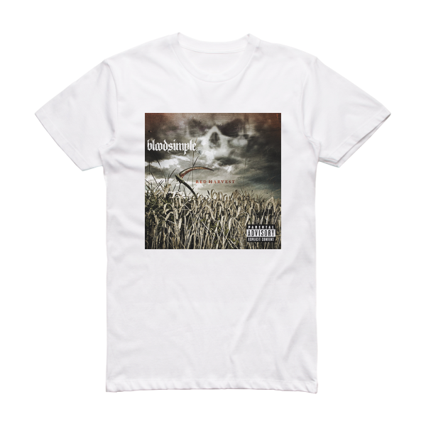 bloodsimple Red Harvest Album Cover T-Shirt White